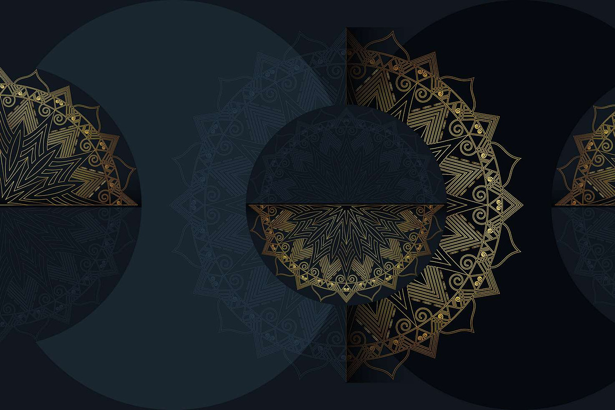 560+ Mandala Design Mega Collection, a Decorative Illustration by NJ Himel (Photo 110 of 289)