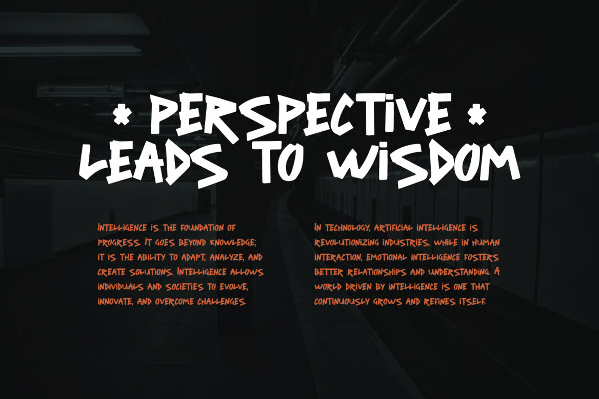 Zapster - Bold Urban Brush Font, a Handwritten Font by Brand Earth (Photo 4 of 7)