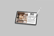Tablet Potrait Landscape Mockup, a Device Mockup by rizalamora (Thumbnail 9 of 11)