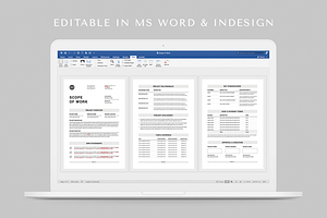 Scope Of Work MS Word & Indesign