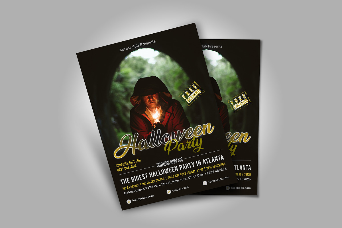 Halloween Flyer, a Flyer Template by graphicsunday (Photo 3 of 3)
