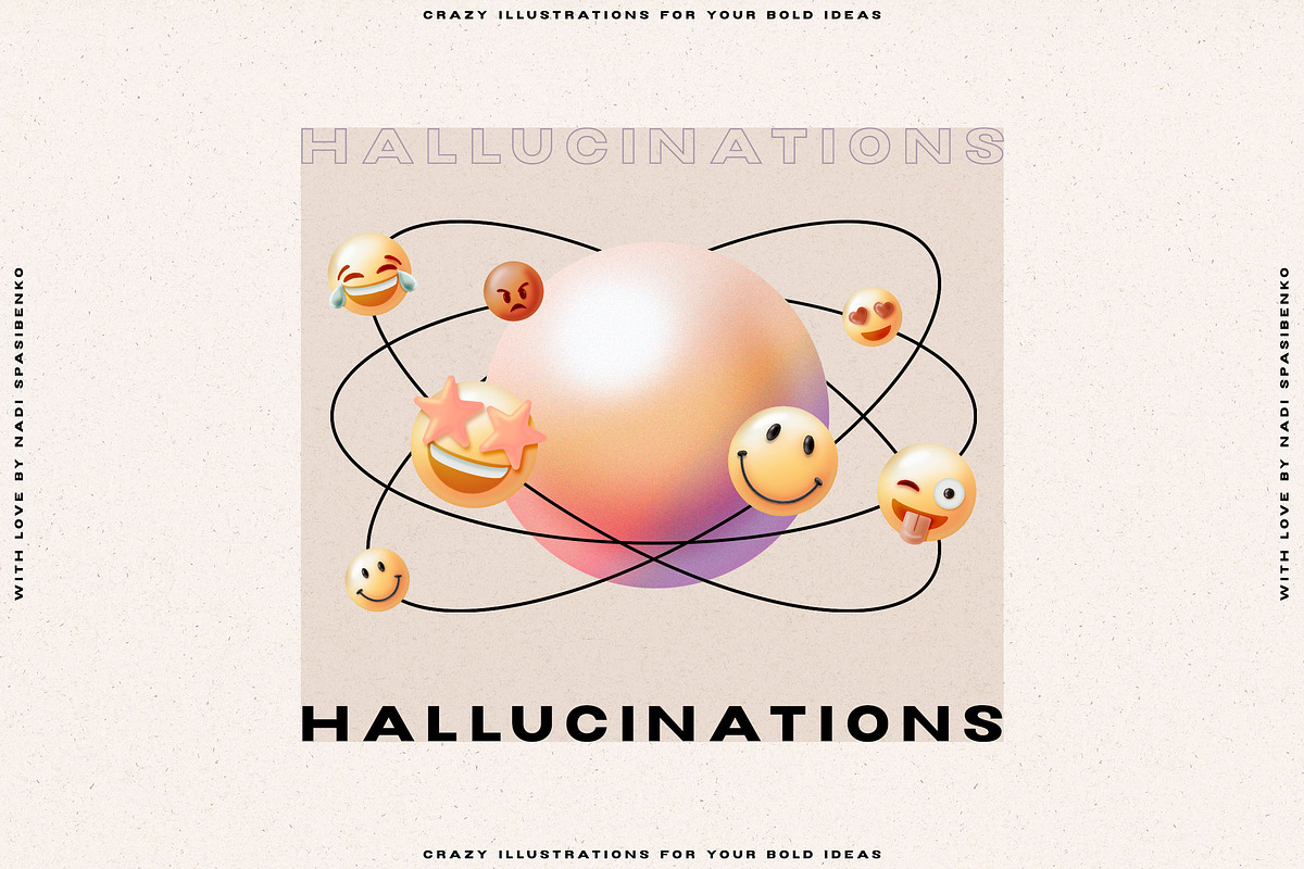 Hallucinations - 3D Illusion, an Object Graphic by nadispasibenko (Photo 1 of 17)