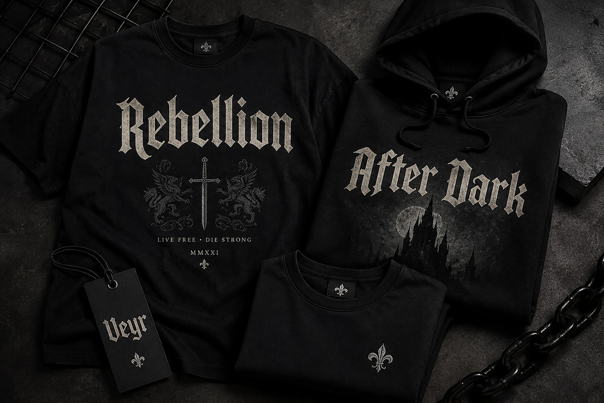Veyr Gothic - Blackletter Font, a Blackletter Font by Wow Magic (Photo 2 of 6)