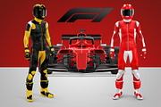 Formula 1 Mockup Pack, an Apparel Mockup by PSD Market (Thumbnail 1 of 15)