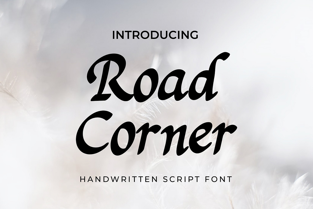 Road Corner Handwritten Script Font, a Script Font by Gumrega Studio (Photo 1 of 6)