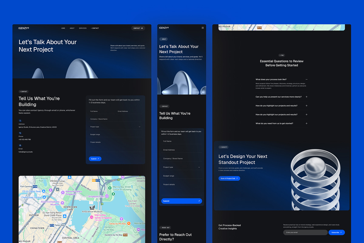 Igenzy – Creative Agency Website UI, an UI Kit Template by peterdraw (Photo 6 of 7)