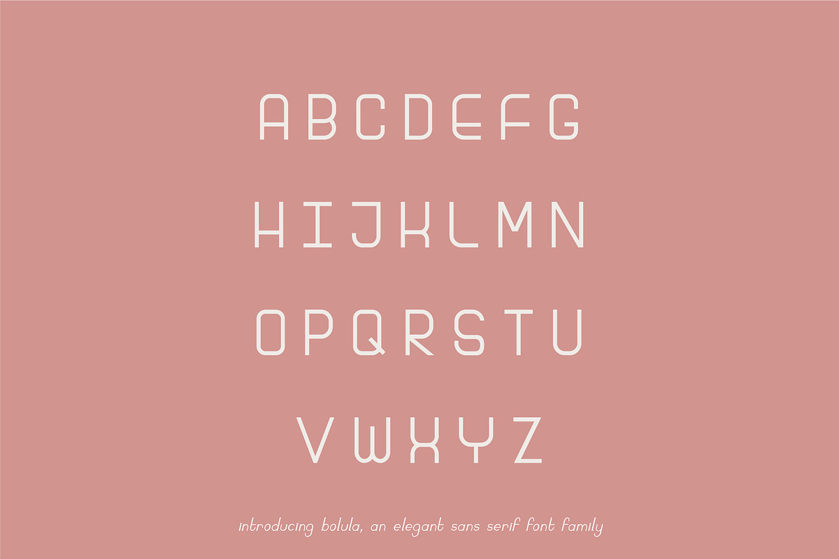 Bolula | An elegant sans serif, a Sans Serif Font by white supply (Photo 3 of 5)