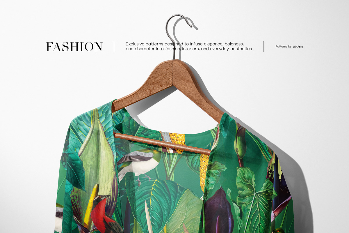 Exotic Tropical Patterns & Motifs, a Pattern Graphic by LEAFure (Photo 4 of 13)