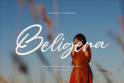 Beligera – Elegant & Stylish Script, a Handwritten Font by BrandSemut (Thumbnail 1 of 11)