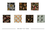 Monkey Retro Art Style Designs, a Pattern Graphic by karenfoleyphoto (Thumbnail 9 of 10)