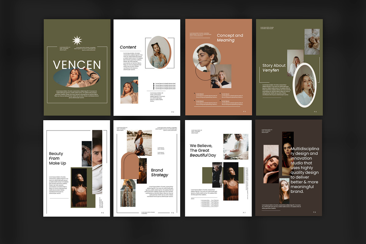 Vencen A4 Vertical Google Slide, a Presentation Template by Spesifikstd (Photo 4 of 8)