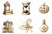 Ivory Gothic Halloween Clipart, an Illustration by DreamPrint404 (Thumbnail 4 of 6)