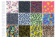 100 Eclectic Vibrant Patterns, a Pattern Graphic by digitalassets (Thumbnail 2 of 10)