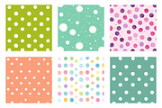Easter Polka Dot Seamless Patterns, an Illustration by Dream Creation (Thumbnail 2 of 7)