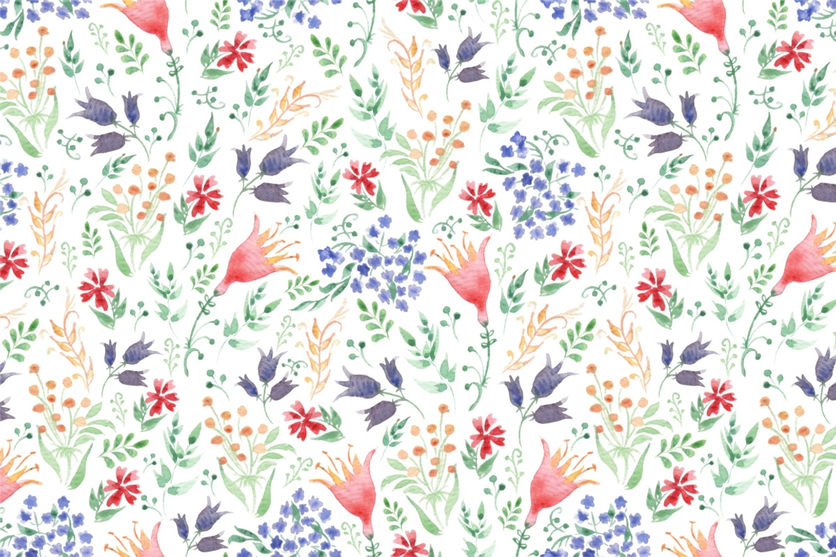 Watercolor seamless pattern, a Pattern Graphic by NataLito (Photo 4 of 5)
