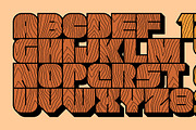 Wood Font, a Graphic by Volyk (Thumbnail 2 of 2)