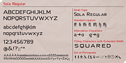 Sola, a Sans Serif Font by Khaito Gengo (Thumbnail 4 of 4)