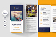 Transportation Brochure Tri-Fold, a Brochure Template by artbart (Thumbnail 1 of 9)