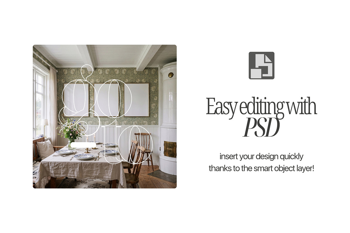 Vintage Set Of 3 Frame Mockups, a Mockup by First Impression Mockups (Photo 3 of 4)
