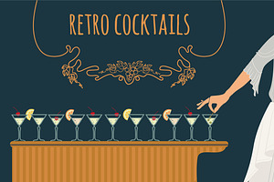 retro cocktails