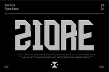 VB Ziore - Futuristic Font