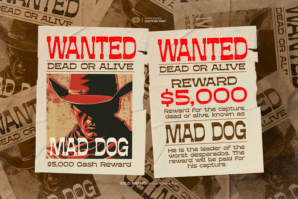 Wild Rango - Vintage Western Font, a Slab Serif Font by ikiiko (Photo 3 of 7)