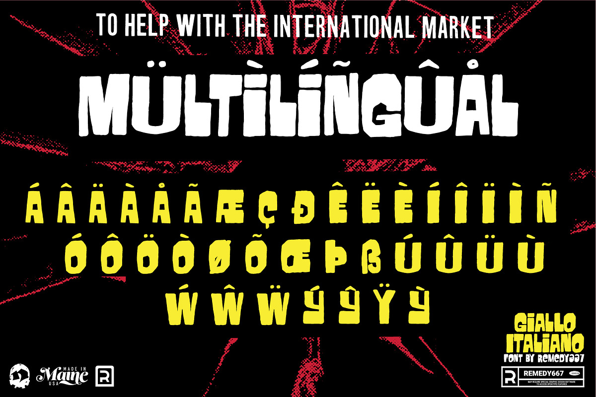 Giallo Italiano - Horror Film Font, a Font by Remedy667 (Photo 4 of 6)