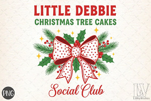 LITTLE DEBBIE CHRISTMAS Png, an Illustration by Libby Wishes