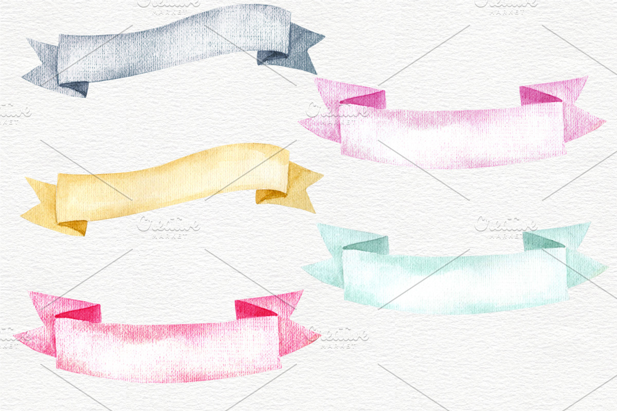 Birthday Party Clipart, an Illustration by Colibri Watercolor (Photo 4 of 5)