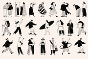 Hello, People! Hand-Drawn Characters, a Person Illustration by Veyla (Thumbnail 4 of 11)