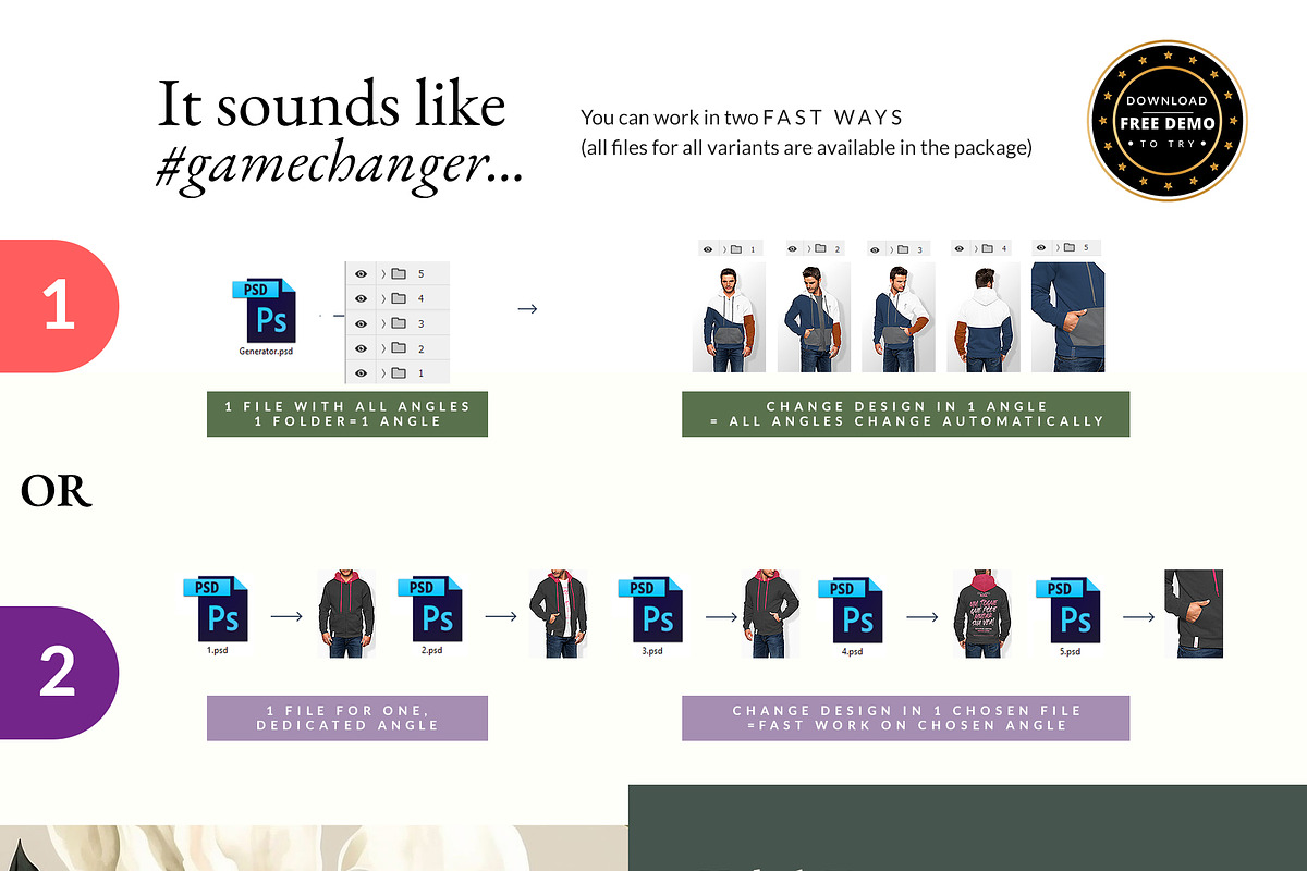 Men Hoodie 10x Mock-ups, a Hoody Mockup by Mocca Mockups Store (Photo 10 of 11)