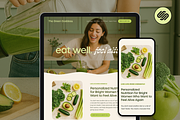 Nutritionist Squarespace Template, a Squarespace Template by Glo Design Studio (Thumbnail 1 of 9)