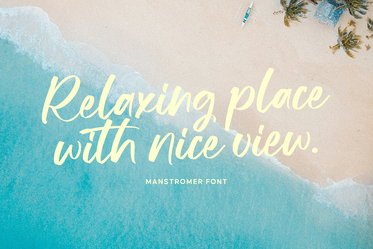Manstromer Font, a Script Font by trustha (Photo 3 of 10)