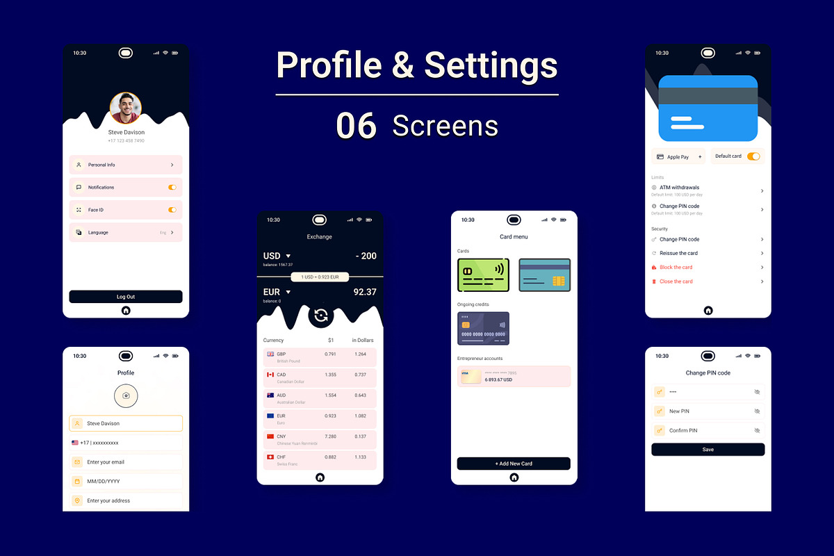 Payway - Online Mobile Banking App, an UI Kit Template by CraftingStudio (Photo 9 of 10)