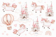 Unicorn Sweet Dreams Set, an Object Illustration by Eva Katerina (Thumbnail 3 of 8)