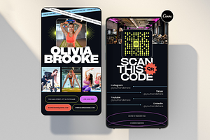 Fitness Digital Business Card, a Marketing Template by Creatif Foundry