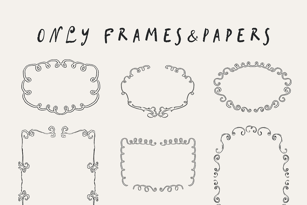 Only Frames Papers Collage Kit, an Object Graphic by Yuliya Derbisheva (Photo 8 of 12)