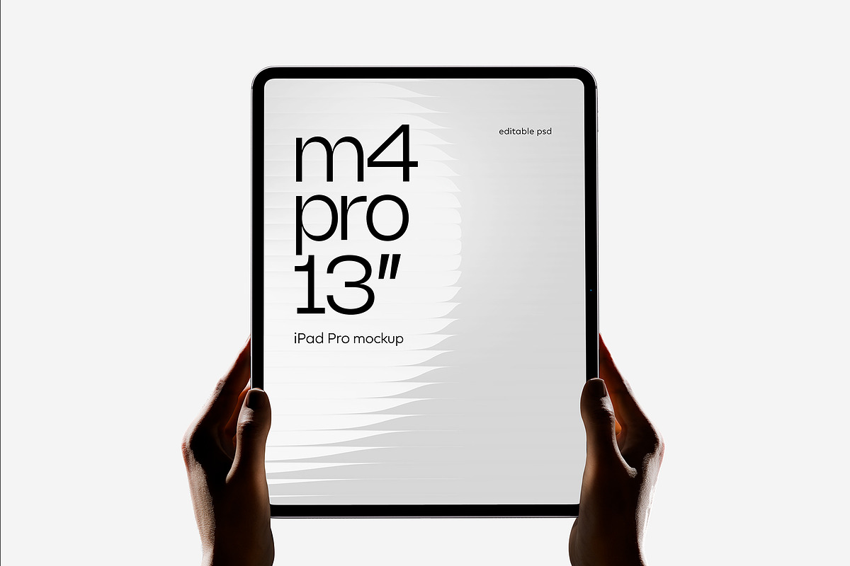 iPad Mockup Landscape Holding Set, an iPad Mockup by Croma Studio (Photo 3 of 5)