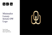 Minimalist Luxury Initials OW Logo, a Branding & Logo Template by Luxury Logos (Thumbnail 1 of 4)
