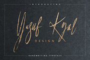 Yusuf Kral Artistica Font, a Script Font by Design Dukkan (Thumbnail 1 of 5)