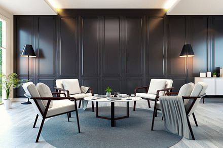 Modern contemporary meeting room featuring interior, modern, and room, an Architecture Photo by 3D INTERIOR DESIGN