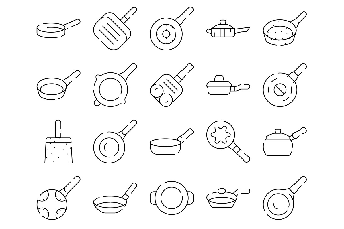 Frying pans and skillets kitchen, an Object Graphic by pikepicture (Photo 2 of 3)