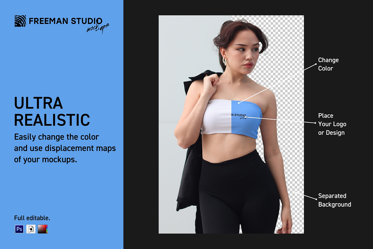 Tank-Top Mockup, an Apparel Mockup by Freeman Studio (Photo 4 of 15)