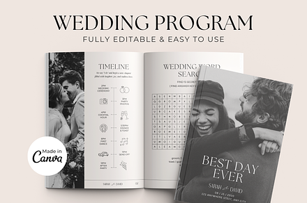 Wedding Day Magazine Template
