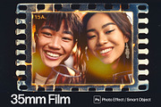 Film Strip Photo Frame Template, a Layer Style Add-On by DesignerCandies (Thumbnail 1 of 7)