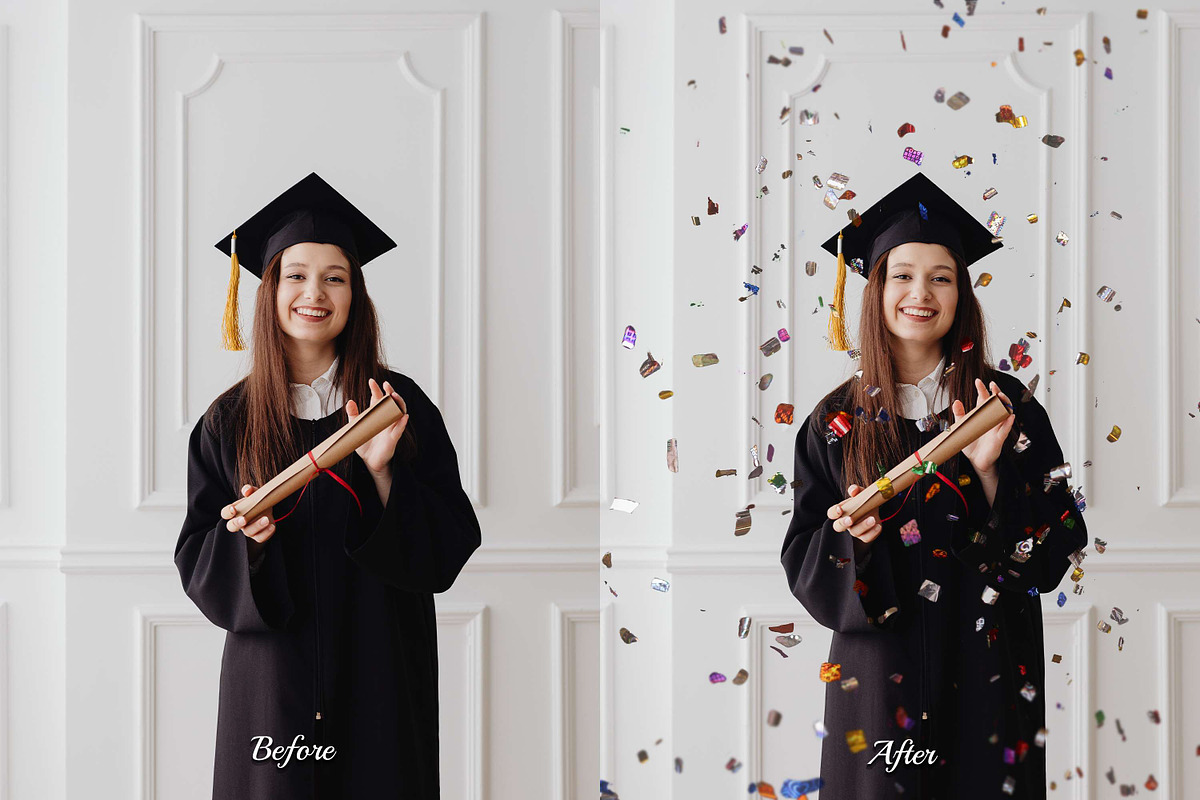 60 Realistic Party Confetti Overlays, an Object Graphic by 3Motional (Photo 2 of 14)