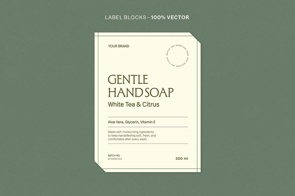 Product Label Template Set, a Stationery Template by BrandPacks (Photo 4 of 14)