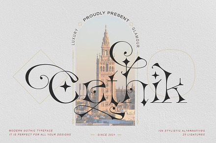 Cethik, a Blackletter Font by alit design