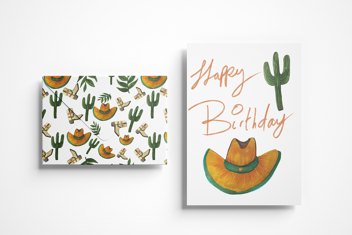 Western Y'all Yeehaw Patterns, a Decorative Illustration by Chantelle T Illustrations (Photo 6 of 9)
