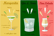 Cocktail Recipes. Vector, a Food Illustration by OS (Thumbnail 5 of 6)